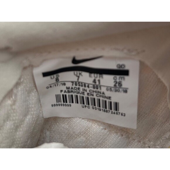 NIKE Triple Jump Elite Track Flywire Spikes (705394-001) White US M8, W9.5 - Picture 7 of 8